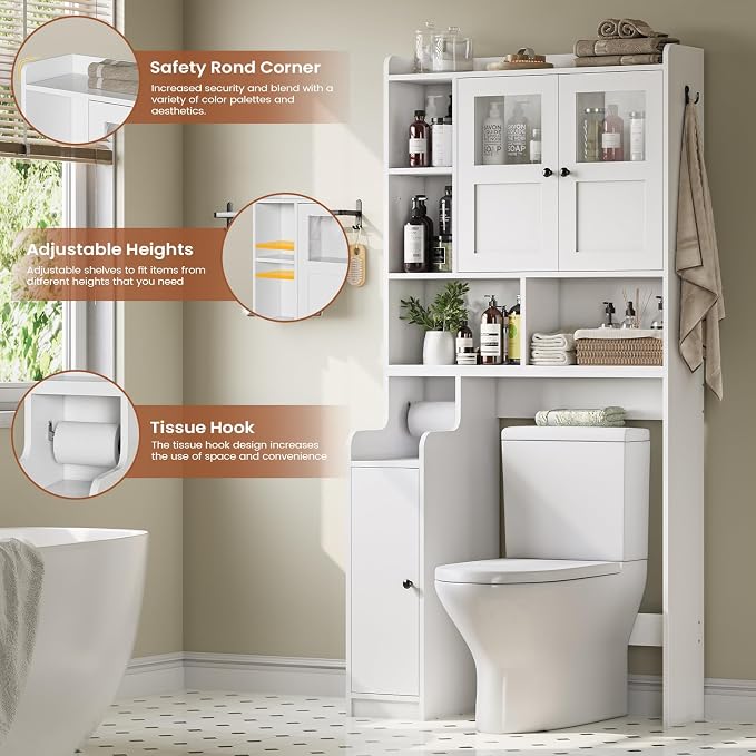 Itaar Over The Toilet Storage Cabinet, Over Toilet Bathroom Organizer - Image 9