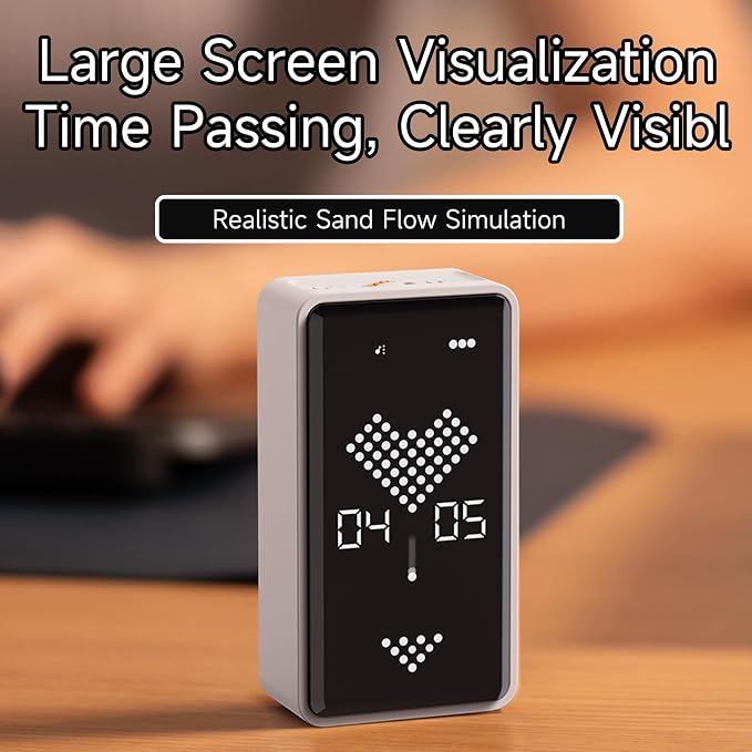 Digital Hourglass Timer, Rechargeable Magnetic Visual Timer - Image 4