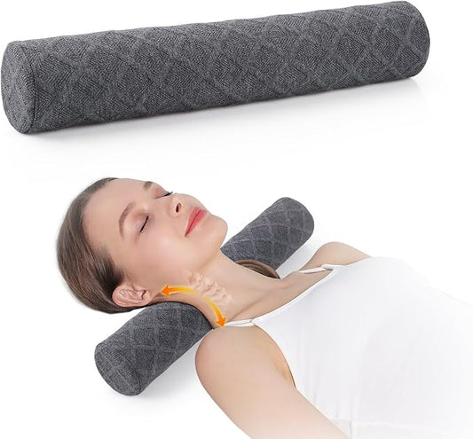 Cozyhealth 3.1" H Small Cervical Roll Pillow, Medium Soft Memory Foam Neck by Cozyhealth