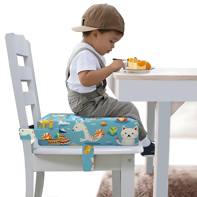 Toddler Booster Seat for Dining Table, Portable Booster Seat for Kitchen Chair by BoosterSeatforDningTable