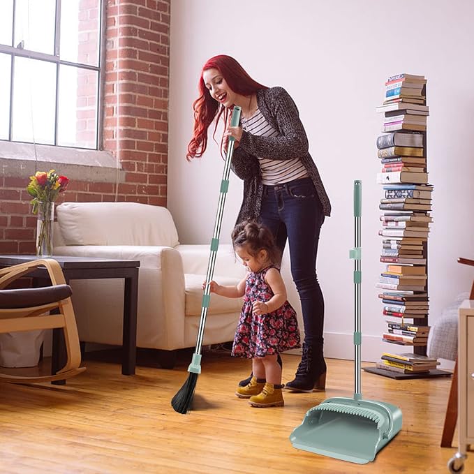 kelamayi Upgrade Broom and Dustpan Set, Large Size and - Field & Grace