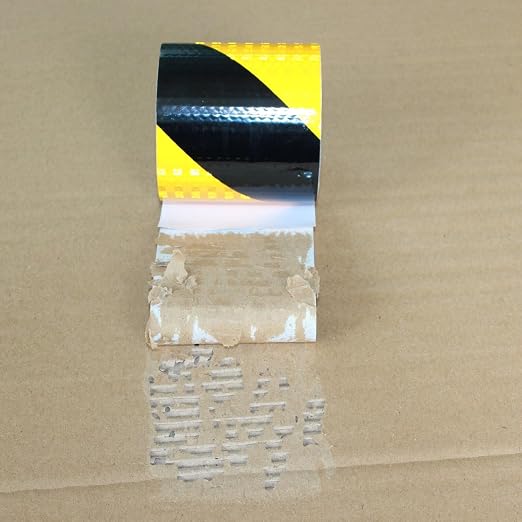 Yellow Black Reflective Tape Outdoor Waterproof 3 inch X 10 feet, High - Image 2