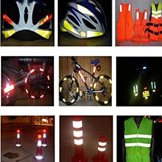Black White Reflective Tape 2 inch Wide, Outdoor Waterproof Hazard Conspicuity - Image 6