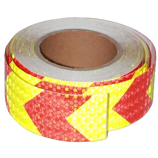 Reflective Tape 2 inch X 66 feet, Outdoor Waterproof Hazard Conspicuity Safety by tuyrchu
