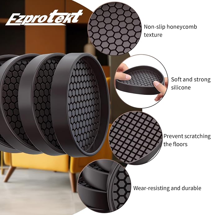 Ezprotekt Non Slip Furniture Pads, Anti Skid Furniture Coasters - Image 5