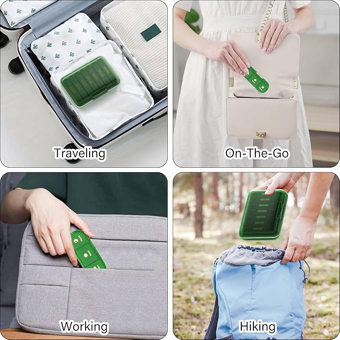 Weekly Pill Organizer 3X a Day, 7 Day Pill Box 3 Times, Portable - Image 5