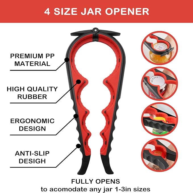 Jar Opener for Weak Hands, Seniors - Field & Grace