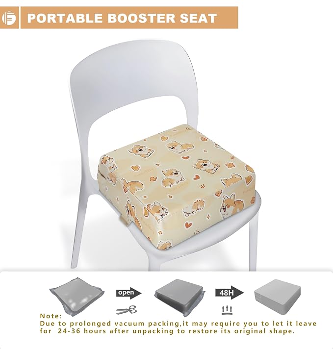 Toddler Booster Seat for Dining Table, Portable Booster Seat for Kitchen Chair - Image 5