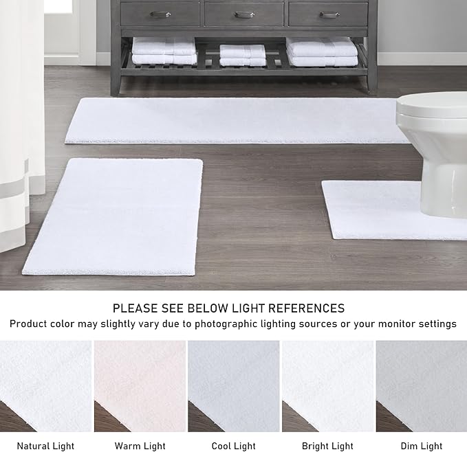 Madison Park Signature Marshmallow Bathroom Rug Non Slip, Luxrurious Plush Bath - Image 6