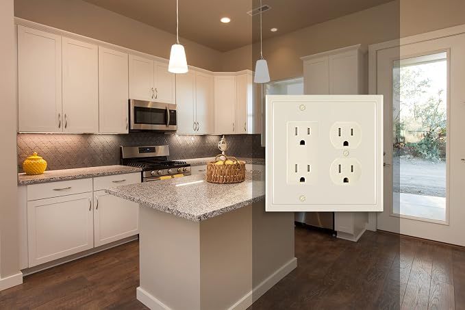 Henne Bery Modern Edge Decorative Wall Plate Switch Plate Outlet Cover - Image 5
