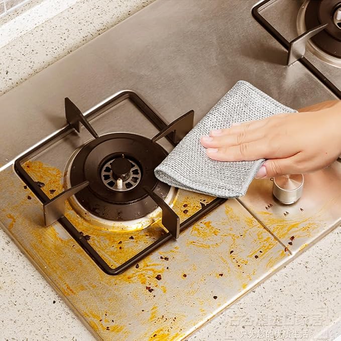 2024 New Multipurpose Wire Dishwashing Rags, Premium Metal Wire Dishwashing - Image 8