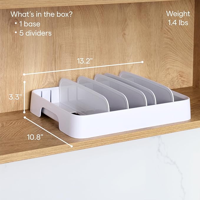 YouCopia StoraLid Adjustable Food Container Lid Organizer - Image 5
