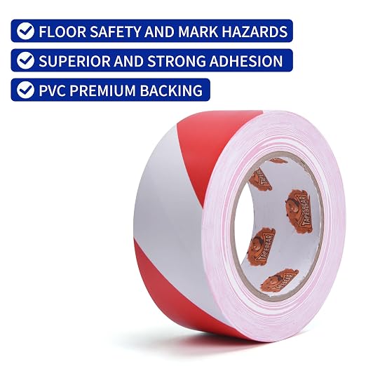 TAPEBEAR Hazard Caution Tape, 2inch x 150 Feet Self Adhesive Warning Tape - Image 4