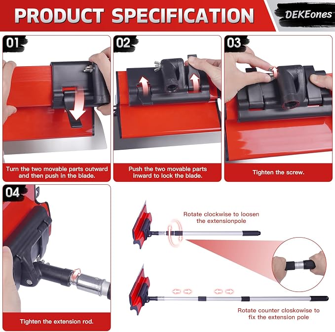 DEKEones Drywall Skimming Blade Set - Image 3