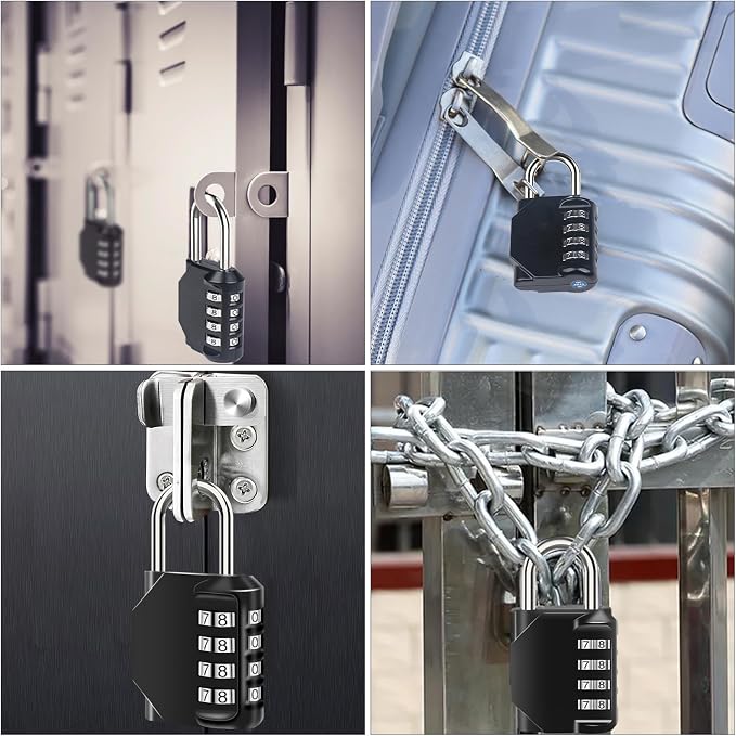 2PCS Combination Lock Waterproof 4 Digit Padlocks - Image 5