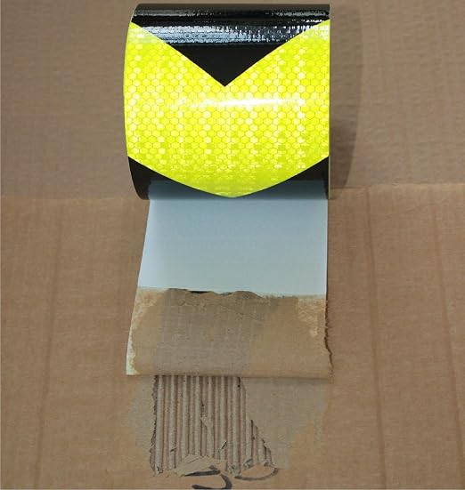 Reflective Tape 4 inch X 66 feet, Outdoor Waterproof Hazard Conspicuity Safety - Image 2