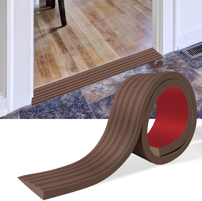 Threshold Ramps for Doorways Self-Adhesive Rubber Ramps for Door Threshold by Heonay