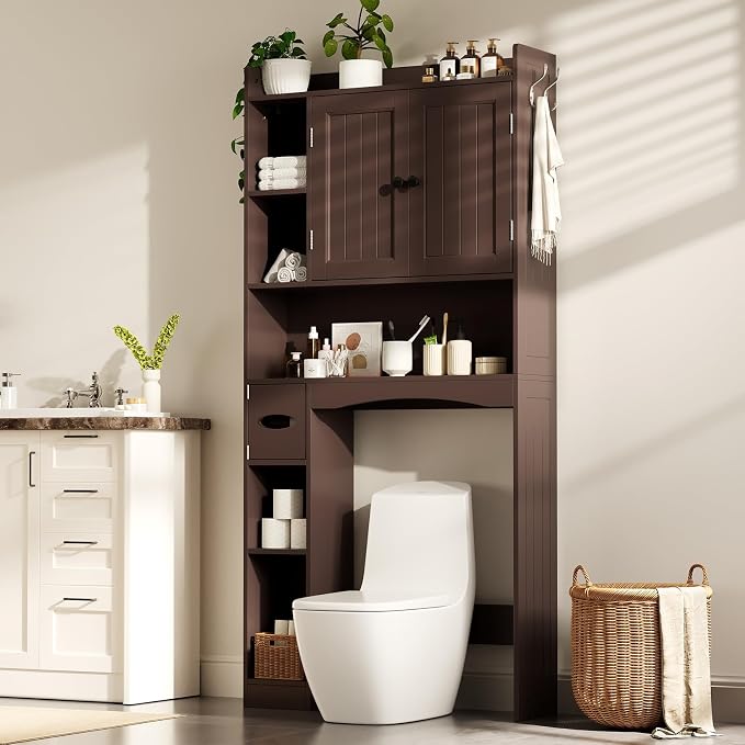 Gizoon Over The Toilet Storage Cabinet, Over Toilet Bathroom Organizer - Image 9