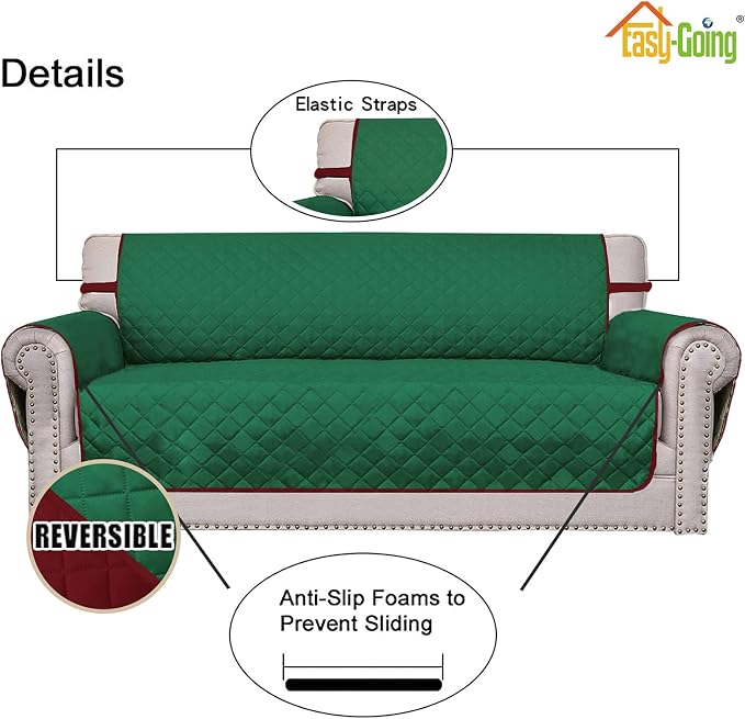 Easy-Going Oversized Chair Sofa Slipcover Reversible Sofa Cover Water Resistant - Image 3