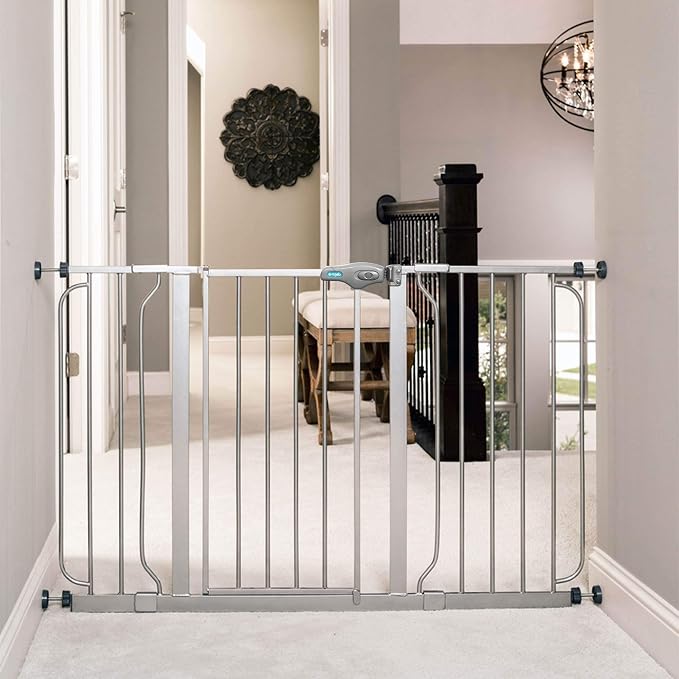 Regalo Easy Step 49-Inch Extra Wide Baby Gate, Includes 4-Inch and 12-Inch - Image 2