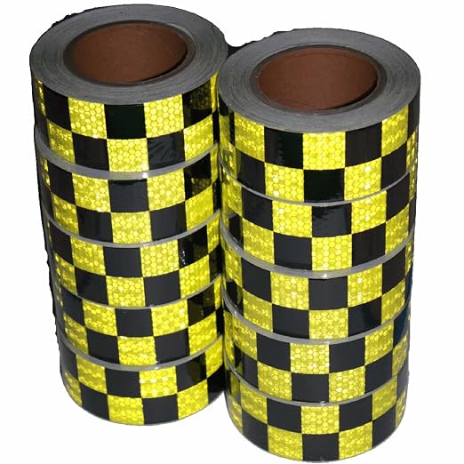 Reflective Tape 2 inch X 66 feet X 10 Rolls, Outdoor Waterproof Hazard by tuyrchu