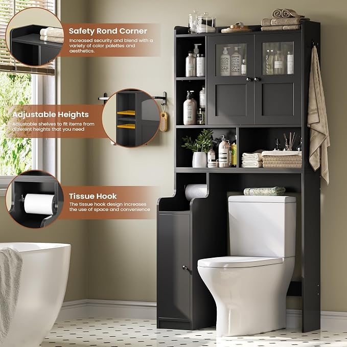 Itaar Over The Toilet Storage Cabinet, Over Toilet Bathroom Organizer - Image 9