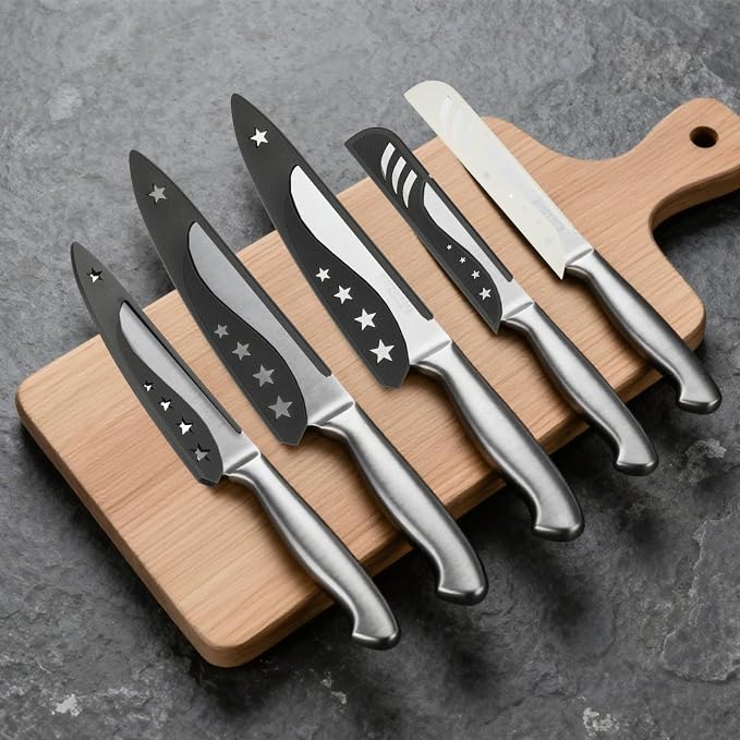 uxcell 2Pcs Safety Knife Covers Sleeves, Universal PP Knife Sheaths Edge Guards - Image 6