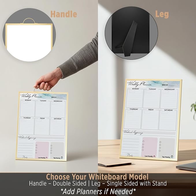 Small Whiteboard 12 x 16 Inch Magnetic Dry Erase Board - Image 9