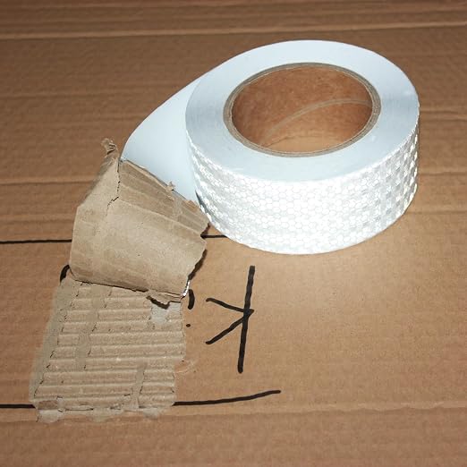 White Reflective Tape 2 inch Wide, Outdoor Waterproof Hazard Conspicuity - Image 2