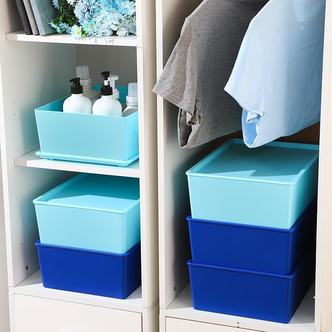 Menkxi 6 Pcs Large Plastic Storage Bins - Image 4