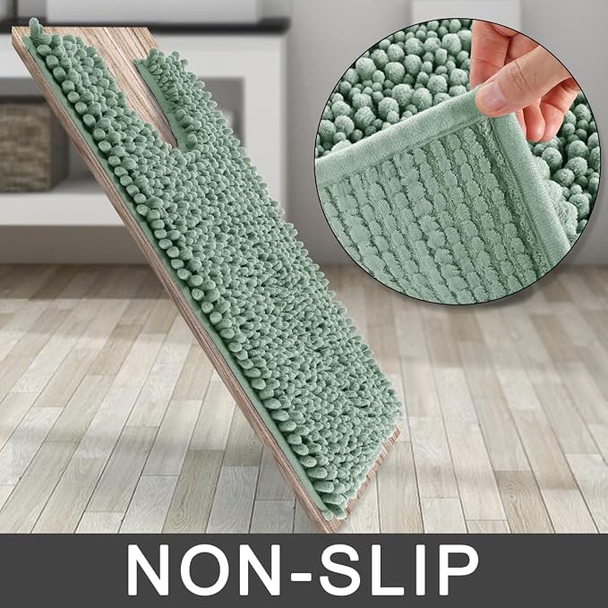 Yimobra Toilet Rug U Shaped Washable 24x24 Inch - Image 4