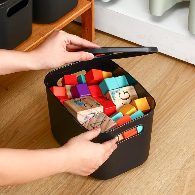 Hoolerry 8 Pieces Colorful Storage Bins - Image 5
