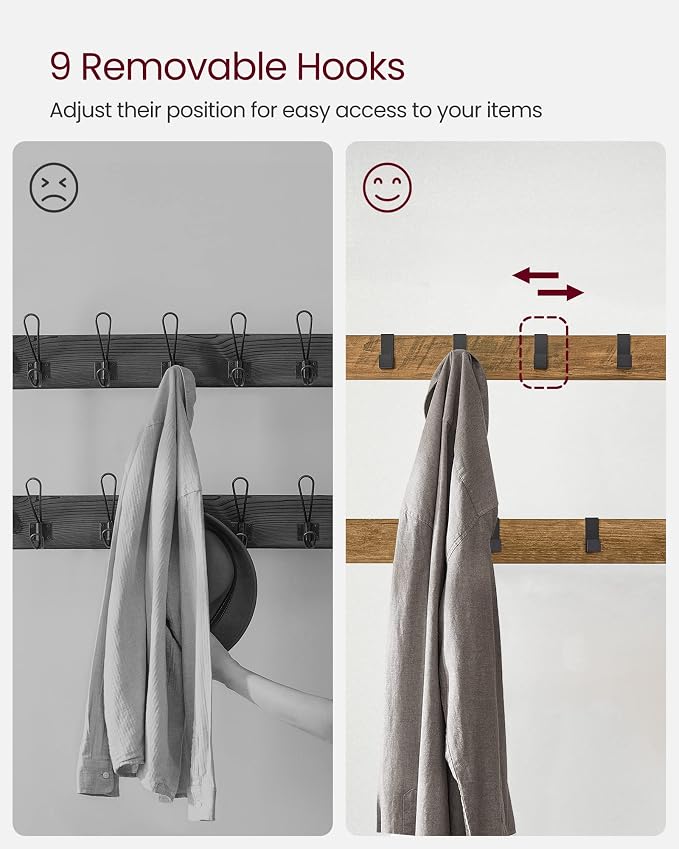 VASAGLE Coat Rack, Hall Tree - Image 6