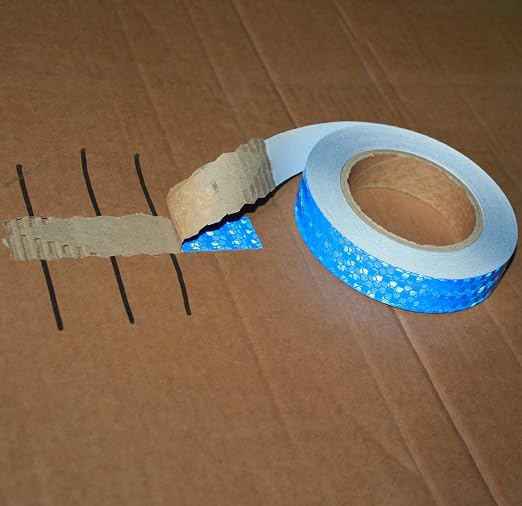 Industrial Reflective Tape Blue Outdoor Waterproof 1 inch, High Visibility - Image 2