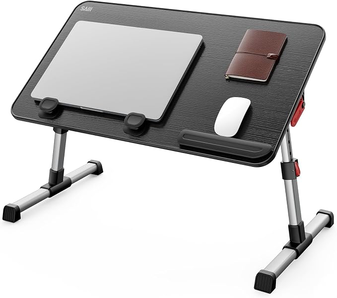 SAIJI Laptop Bed Tray Table, Adjustable Home Office Standing Desk Portable - Image 7