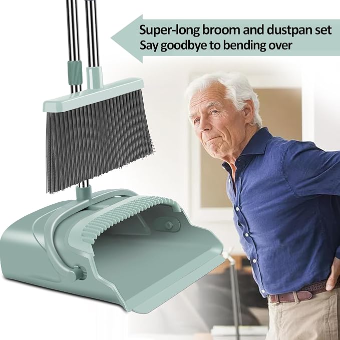 kelamayi Upgrade Broom and Dustpan Set, Large Size and - Field & Grace