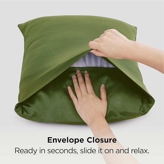 Bedsure Satin Pillowcase 2 Pack Similar to Silk Pillow Cases Standard Size - Image 8