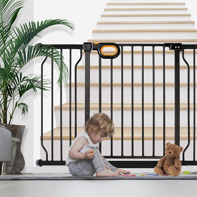 Gate for Baby Indoor 29-57'' Wide, Adjustable Safety Gate for Stairs No - Image 6