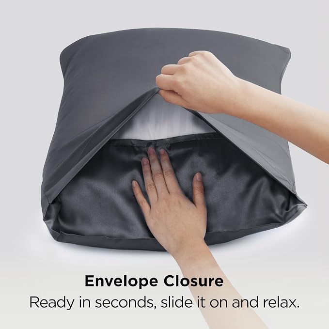 Bedsure King Size Satin Pillowcase Set of 2 - Field & Grace