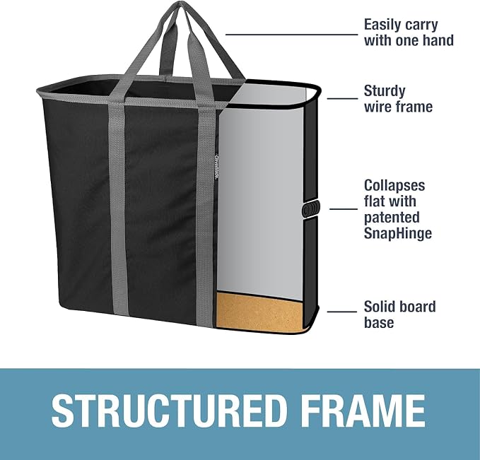 CleverMade Collapsible Laundry Basket - 64L Storage Organization Container - Image 6