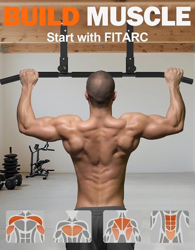 Fitarc Joist Mount Pull Up Bar, Wall Chin Up Bar Ceiling Mount - Image 5