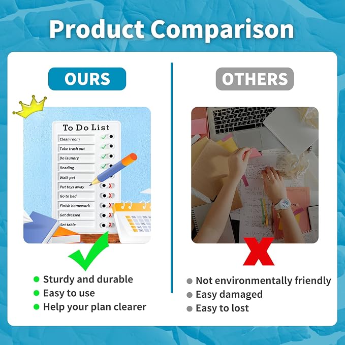2 Pieces Chore Chart for Adults to do List My Chores Checklist Task Board - Image 4