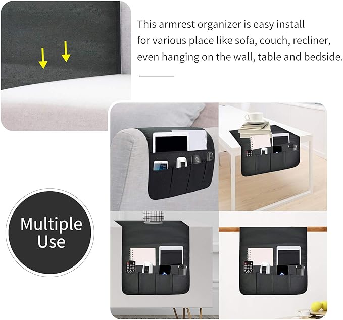 Sofa Armrest Organizer, Remote Control Holder - Image 5
