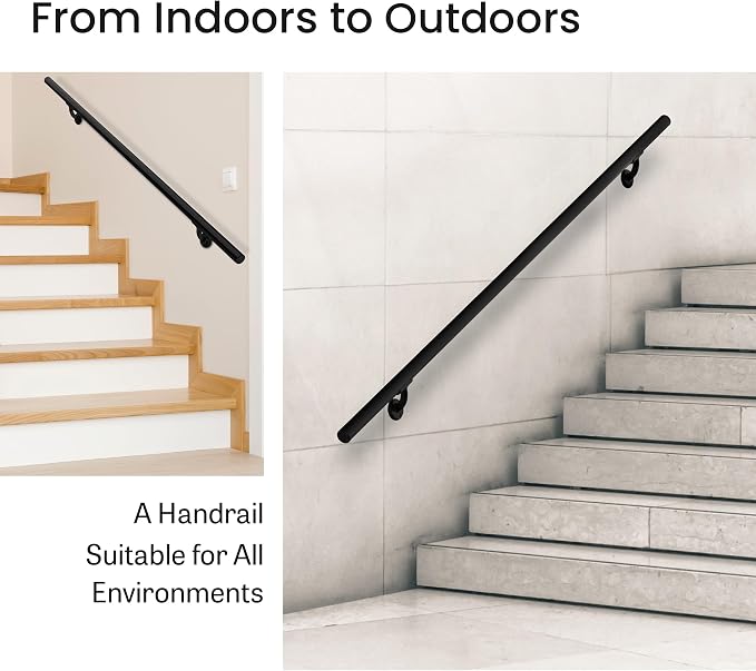 Meranti Aluminum Handrail for Indoor or Outdoor Steps and Stairs – Hand Rails - Image 7