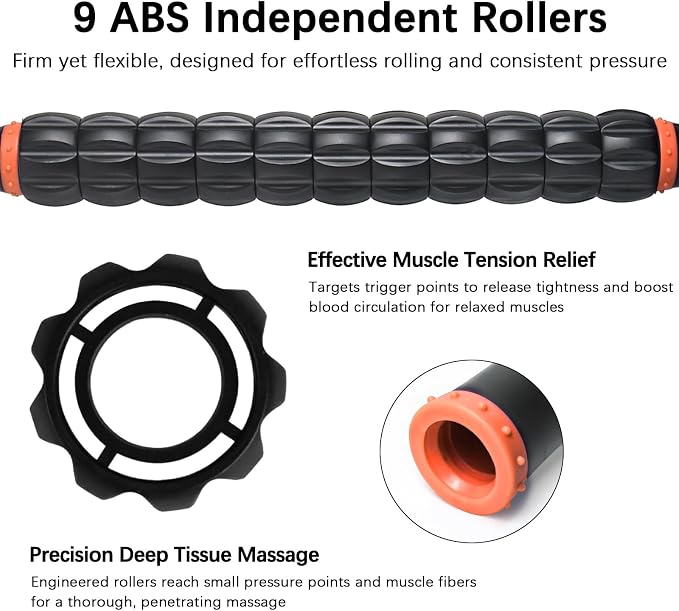 Muscle Roller Stick for Athletes -Roller Massager for Myofascial Pain Relief - Image 3