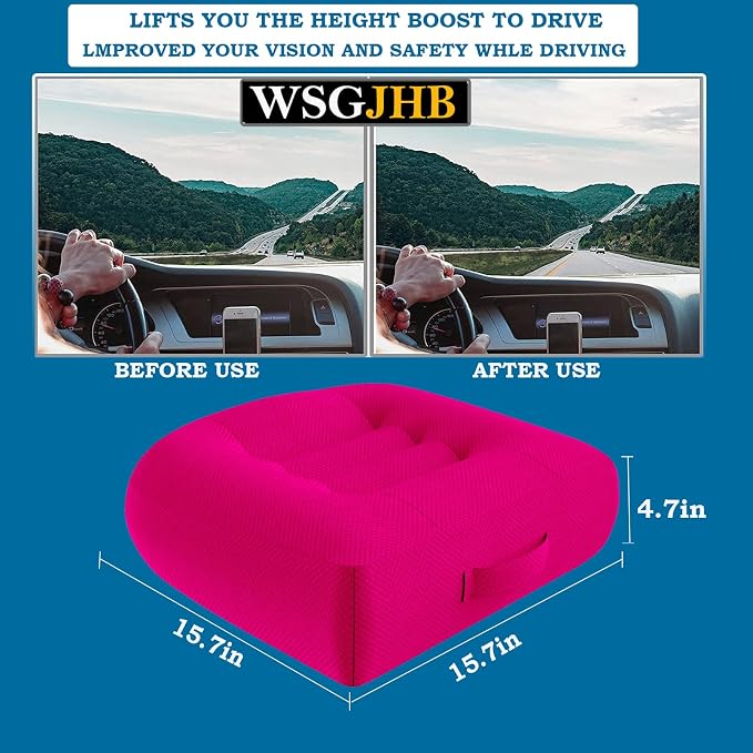 WSGJHB Seat Cushion Pillow for Office Chair/Car, Comfort Car Booster Seat - Image 2