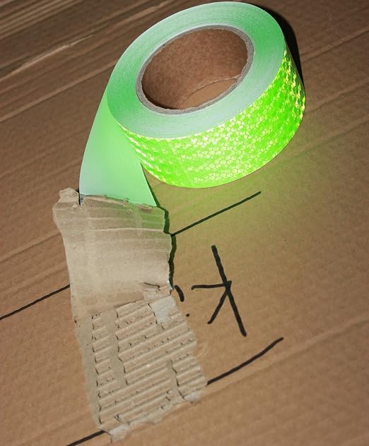 Industrial Reflective Tape Green 2 inch Wide, Outdoor Waterproof Hazard - Image 2