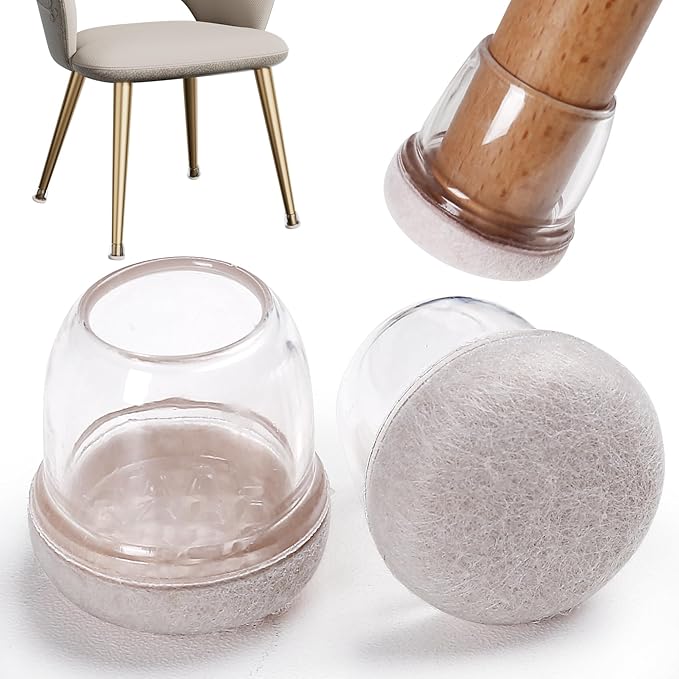 24 Pcs Silicone Chair Leg Floor Protectors by GAGUIUP