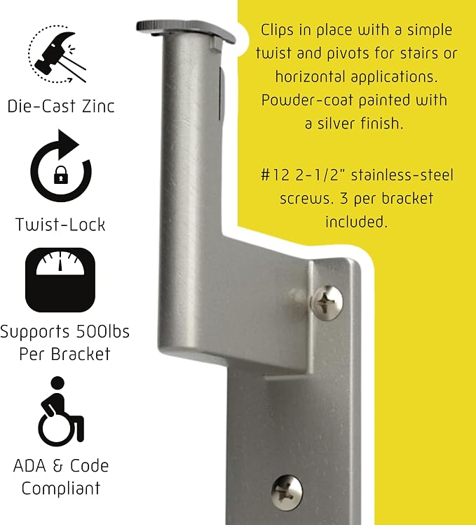 Promenaid 14ft Flush Handrail Kit - Image 4