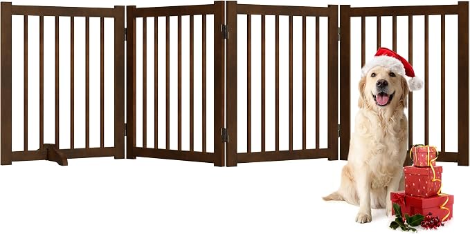 Solid Wood Freestanding Pet Gate by FunMemories